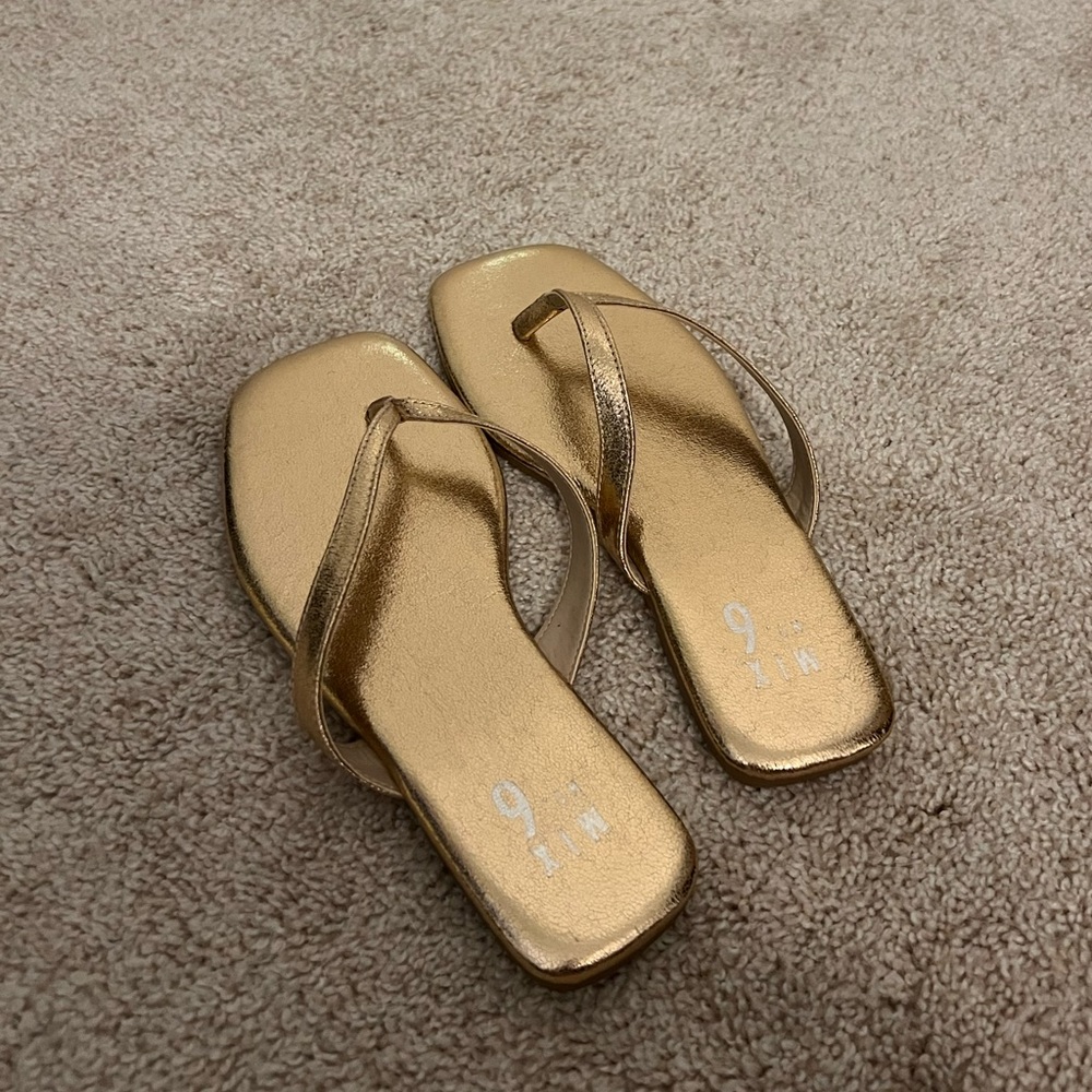 Mix No 6 gold sandals
